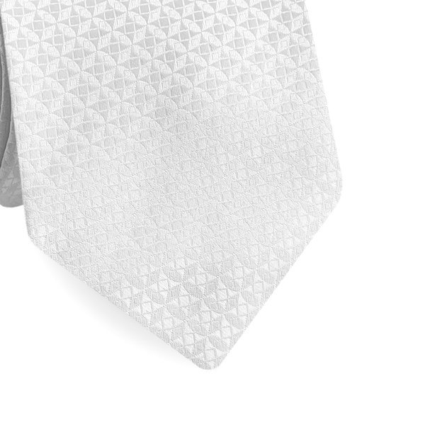 Gravata Jacquard Branca